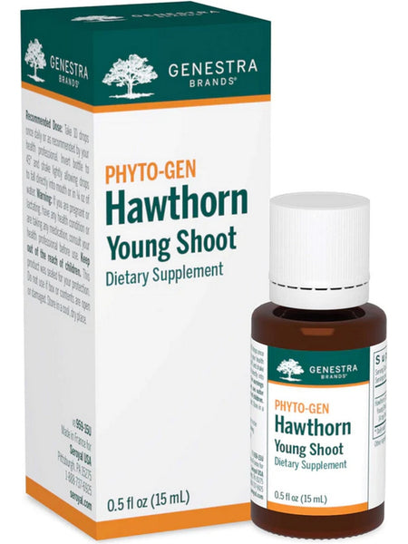 Genestra, PHYTO-GEN Hawthorn Young Shoot Dietary Supplement, 0.5 fl oz