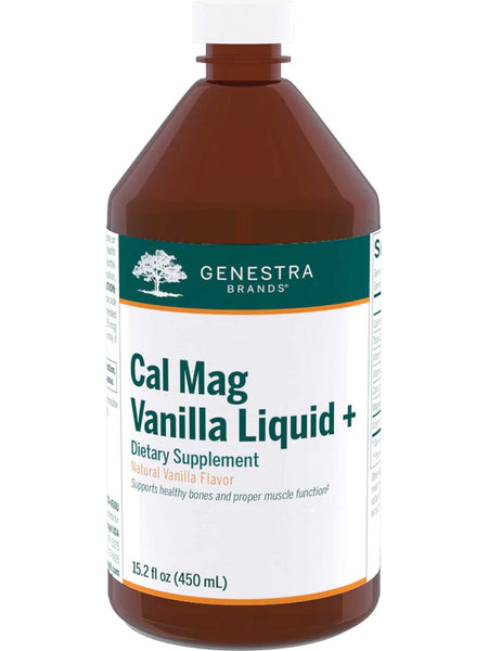 Genestra, Cal Mag Vanilla Liquid + Dietary Supplement, 15.2 fl oz