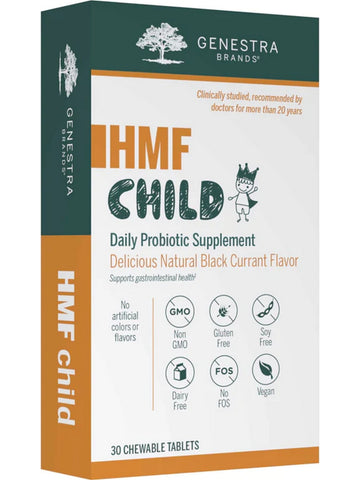 Genestra, HMF Child Daily Probiotic Supplement, 30 Chewable Tablets