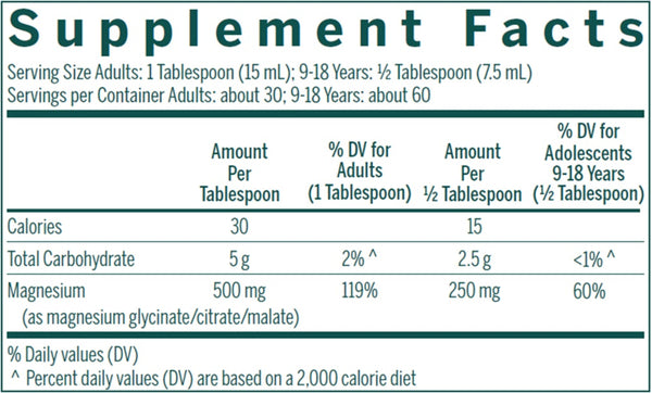 Genestra, Magnesium Complex Liquid, Natural Tart Berry, 15.2 fl oz