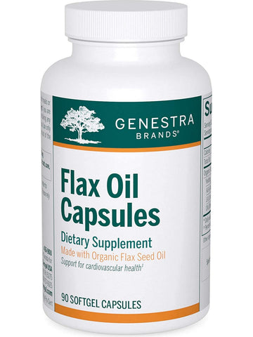 Genestra, Flax Oil Capsules Dietary Supplement, 90 Softgel Capsules