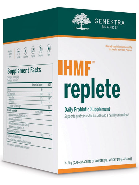 Genestra, HMF replete Daily Probiotic Supplement, 7-0.7 oz Sachets of Powder