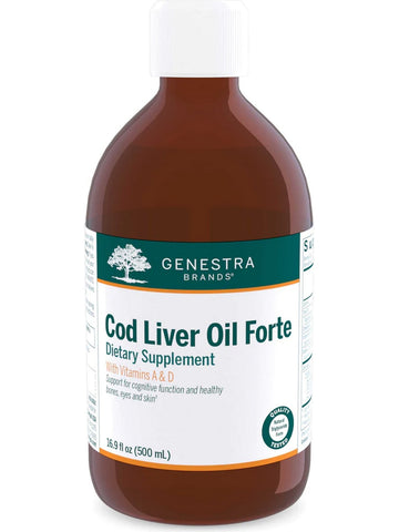 Genestra, Cod Liver Oil Forte Dietary Supplement with Vitamins A & D, 16.9 fl oz