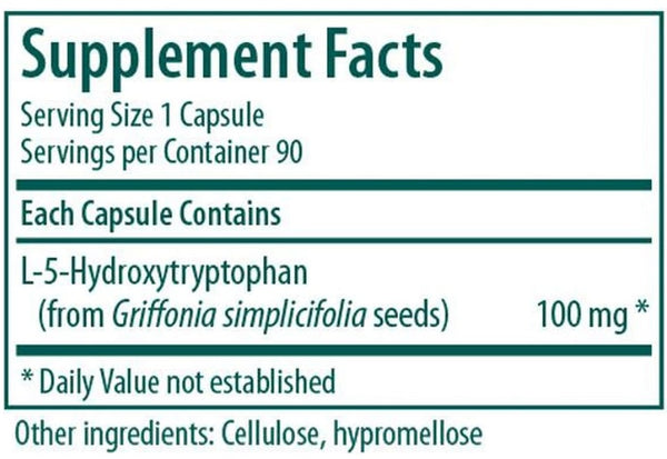 Genestra, 5HTP 100 mg Dietary Supplement, 90 Vegetarian Capsules