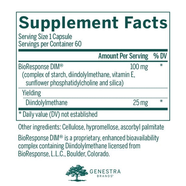Genestra, D.I.M. Dietary Supplement, 60 Vegetarian Capsules