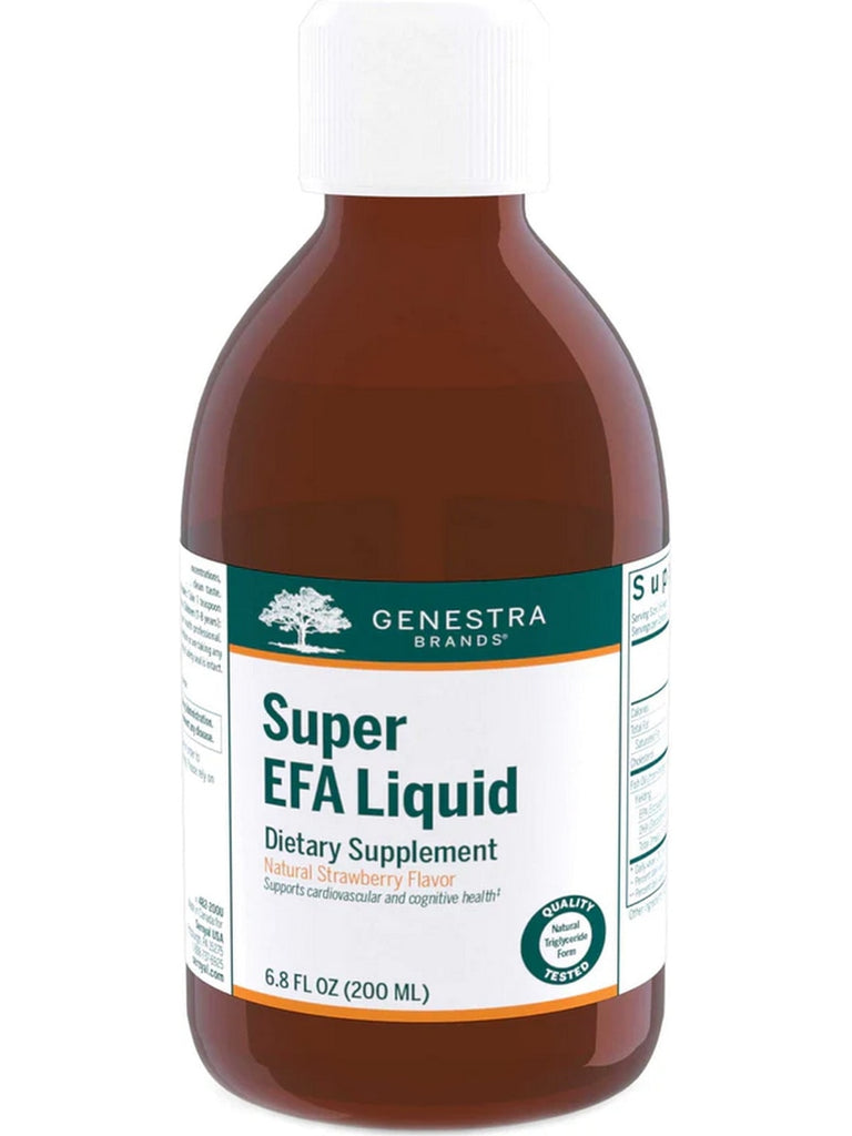 Genestra, Super EFA Liquid Dietary Supplement, Natural Strawberry Flavor, 6.8 fl oz