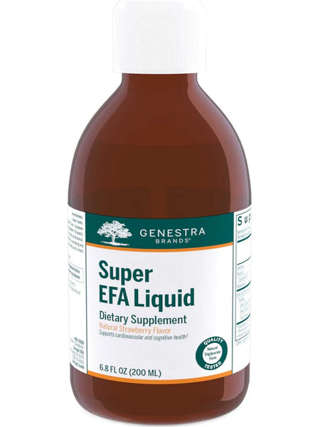 Genestra, Super EFA Liquid Dietary Supplement, Natural Strawberry Flavor, 6.8 fl oz