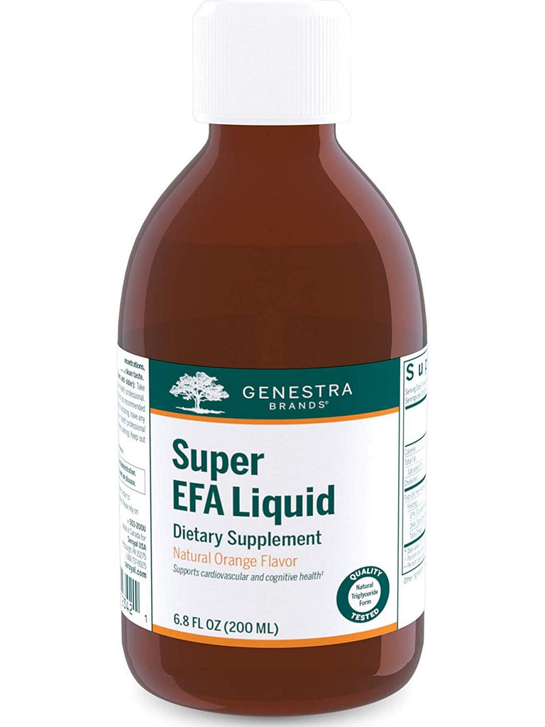 Genestra, Super EFA Liquid Dietary Supplement, Natural Orange Flavor, 6.8 fl oz