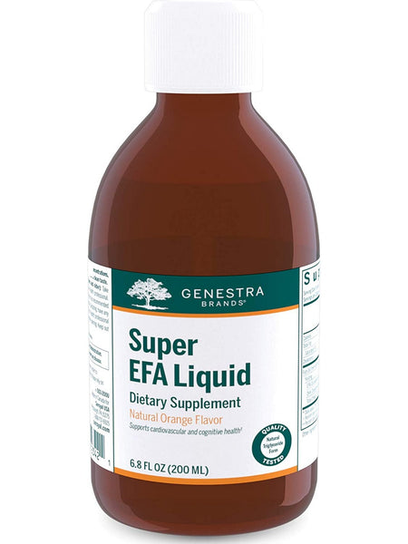 Genestra, Super EFA Liquid Dietary Supplement, Natural Orange Flavor, 6.8 fl oz