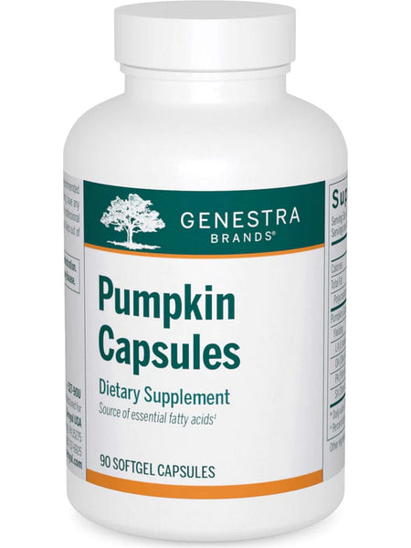 Genestra, Pumpkin Capsules Dietary Supplement, 90 Softgel Capsules