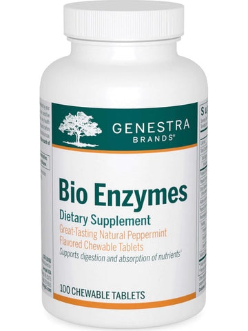 Genestra, Bio Enzymes Dietary Supplement, 100 Chewable Tablets