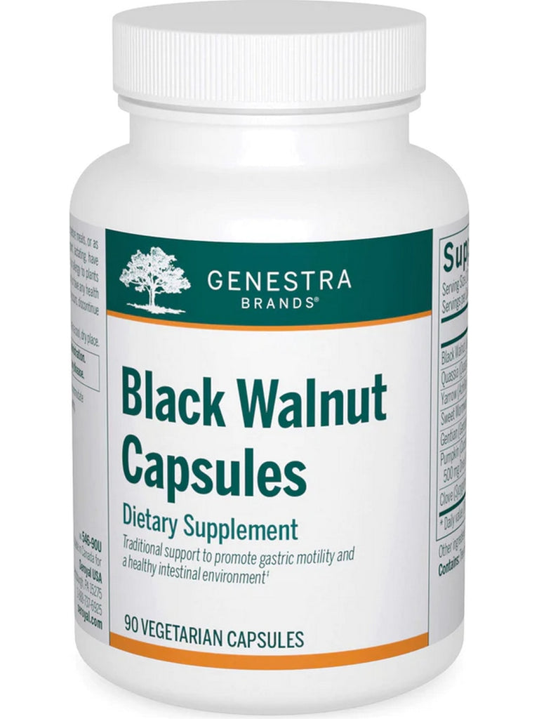 Genestra, Black Walnut Capsules Dietary Supplement, 90 Vegetarian Capsules