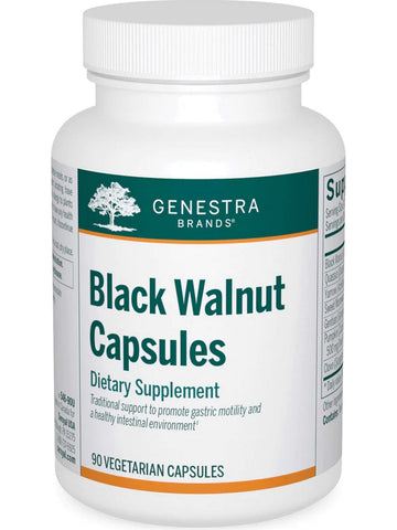 Genestra, Black Walnut Capsules Dietary Supplement, 90 Vegetarian Capsules