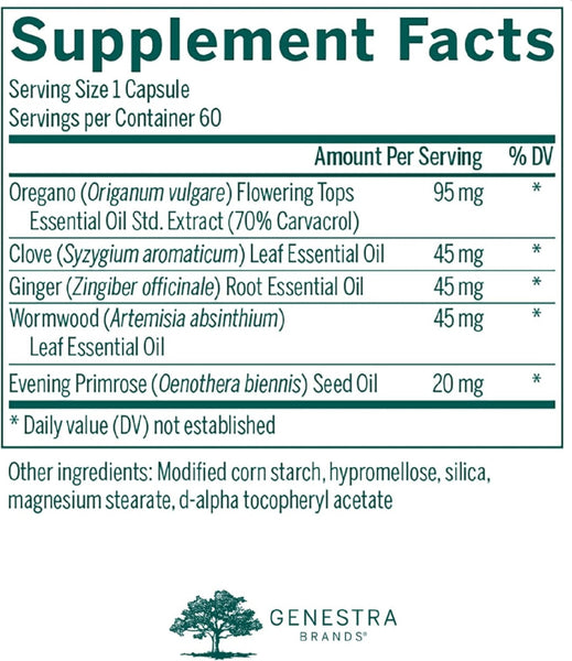 Genestra, IntestiBal Dietary Supplement, 60 Vegetarian Capsules