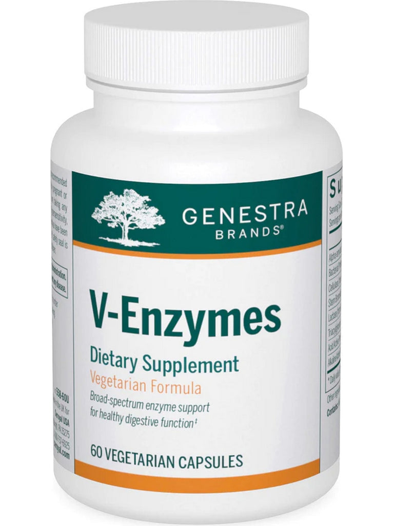Genestra, V-Enzymes Dietary Supplement, 60 Vegetarian Capsules