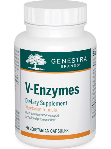 Genestra, V-Enzymes Dietary Supplement, 60 Vegetarian Capsules