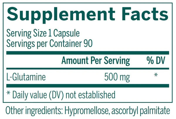 Genestra, Amino L-Glutamine Dietary Supplement, 90 Vegetarian Capsules