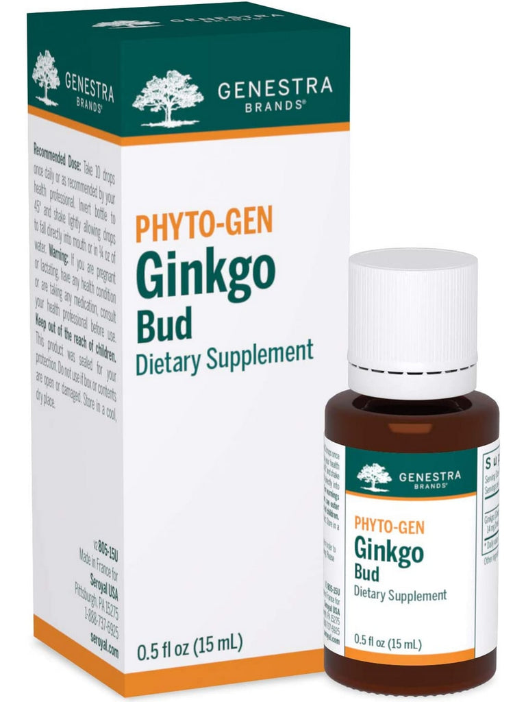 Genestra, PHYTO-GEN Ginkgo Bud Dietary Supplement, 0.5 fl oz