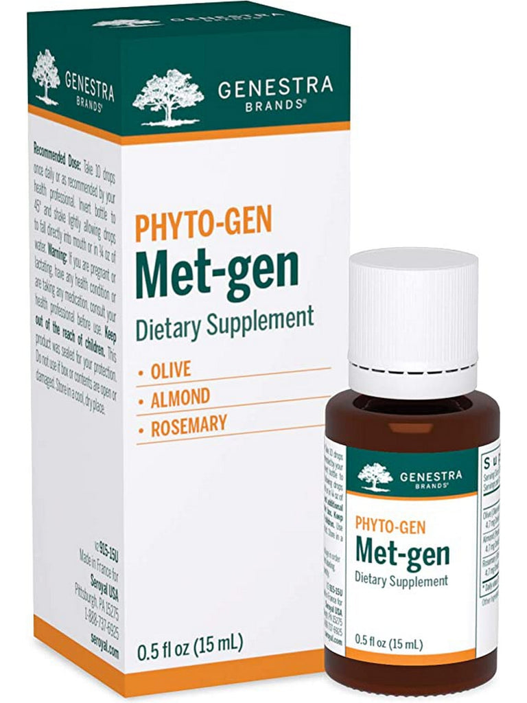 Genestra, PHYTO-GEN Met-gen Dietary Supplement, 0.5 fl oz