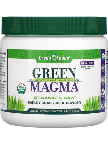 Green Foods, Green Magma, Organic and Raw Barley Grass Juice Powder, 5.3 oz
