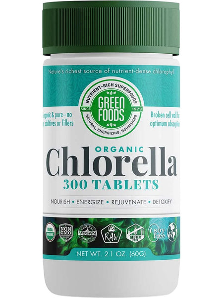 Green Foods, Organic Chlorella, 300 Tablets, 2.1 oz