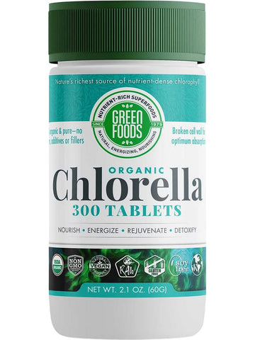Green Foods, Organic Chlorella, 300 Tablets, 2.1 oz