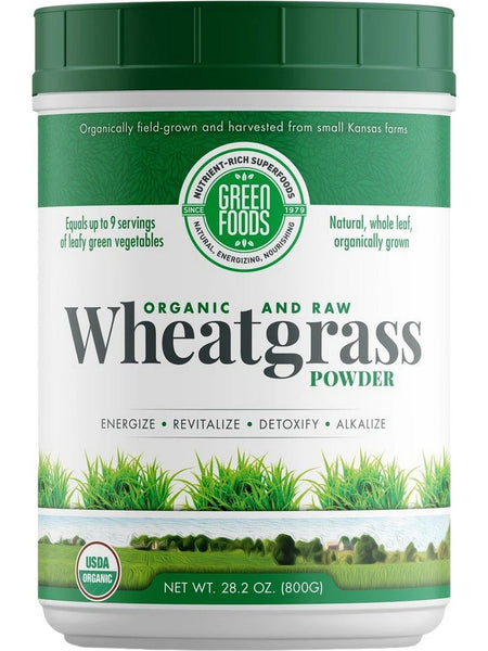 Green Foods, Organic and Raw Wheatgrass Powder, 28.2 oz