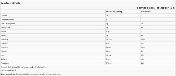 Green Foods, Organic and Raw Wheatgrass Powder, 28.2 oz