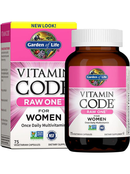 Garden of Life, Vitamin Code, Raw One for Women, 75 Vegetarian Capsules