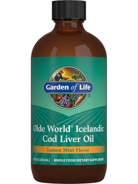 Garden of Life, Olde World Icelandic Cod Liver Oil, Lemon Mint, 8 fl oz