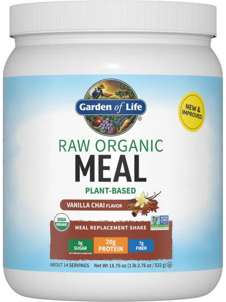 Garden of Life, Raw Organics, Meal, Vanilla Chai, 18.76 oz
