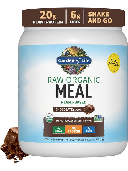 Garden of Life, Raw Organics, Meal, Chocolate, 19 oz