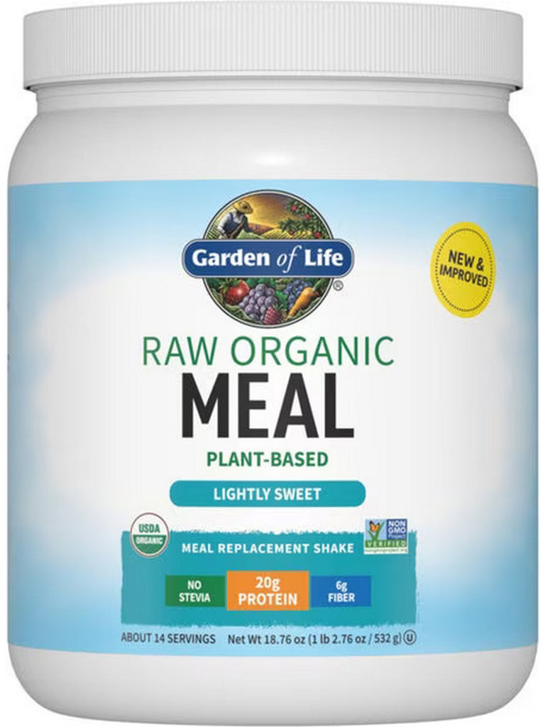 Garden of Life, Raw Organics, Meal, Lightly Sweet, 18.7 oz