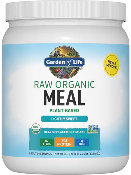 Garden of Life, Raw Organics, Meal, Lightly Sweet, 18.7 oz