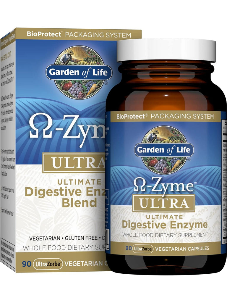Garden of Life, Omega-Zyme ULTRA, 90 Vegetarian Capsules