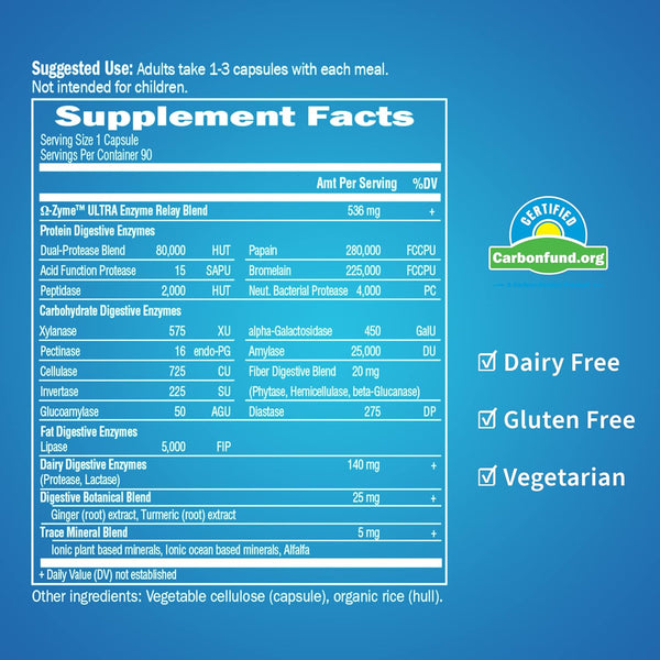 Garden of Life, Omega-Zyme ULTRA, 90 Vegetarian Capsules