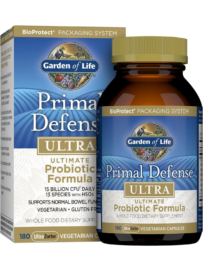Garden of Life, Primal Defense Ultra, 180 Vegetarian Capsules