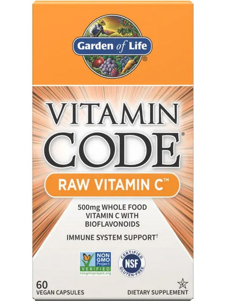Garden of Life, Vitamin Code, Raw Vitamin C, 60 Vegan Capsules