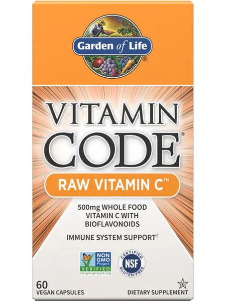 Garden of Life, Vitamin Code, Raw Vitamin C, 60 Vegan Capsules