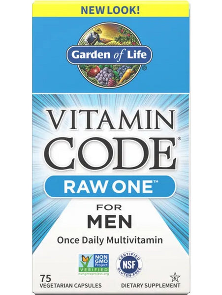 Garden of Life, Vitamin Code, Raw One for Men, 75 Vegetarian Capsules