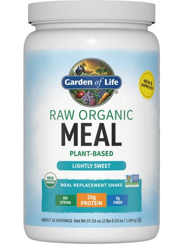 Garden of Life, Raw Organics, Meal, Lightly Sweet, 37.53 oz