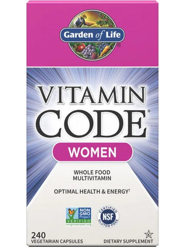 Garden of Life, Vitamin Code, Women's Multivitamin, 240 Vegetarian Capsules