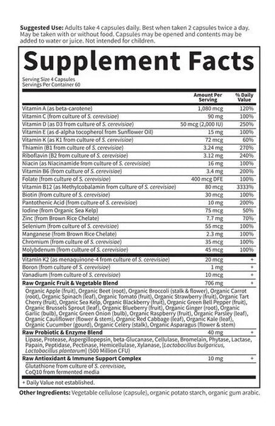 Garden of Life, Vitamin Code, 50 & Wiser Women, 240 Vegetarian Capsules