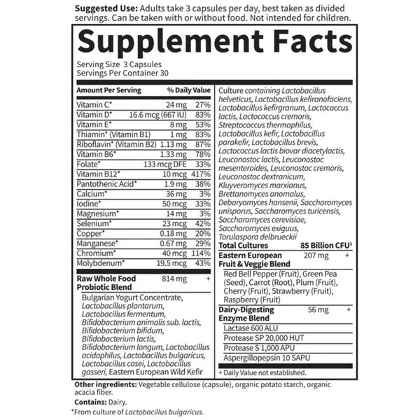 Garden of Life, Raw Probiotics Men 50 & Wiser, 90 Vegetarian Capsules