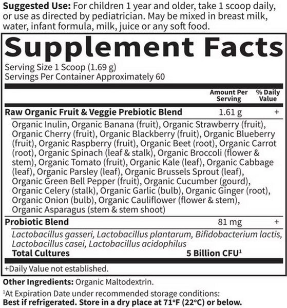 Garden of Life, Raw Probiotics Kids, 3.57 oz