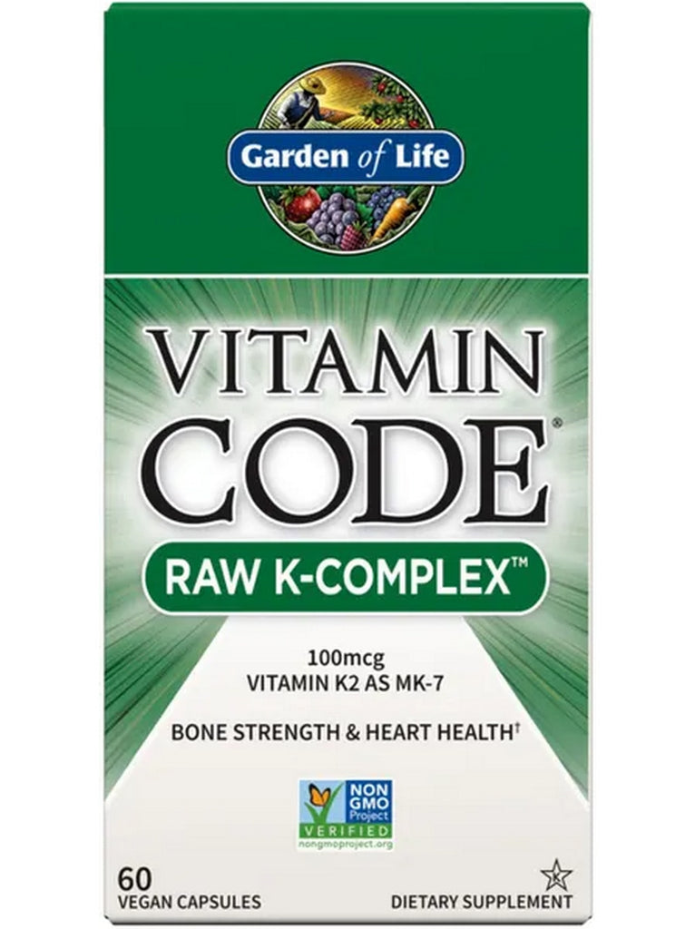 Garden of Life, Vitamin Code, RAW K-Complex, 60 Vegan Capsules