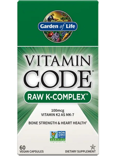 Garden of Life, Vitamin Code, RAW K-Complex, 60 Vegan Capsules