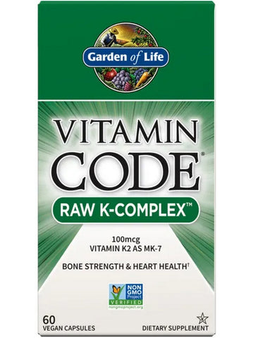Garden of Life, Vitamin Code, RAW K-Complex, 60 Vegan Capsules