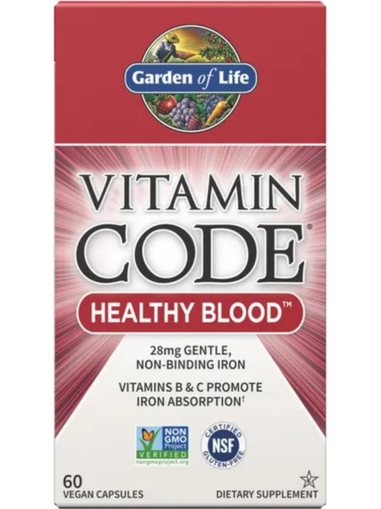 Garden of Life, Vitamin Code, Healthy Blood, 60 Vegan Capsules
