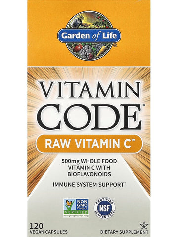 Garden of Life, Vitamin Code, Raw Vitamin C,, 30 Vegetarian Capsules